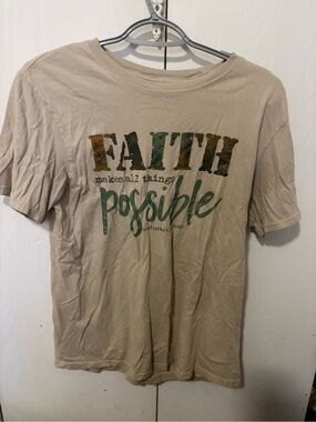 Southern Couture Women's "Faith Makes All Things Possible" T Shirt